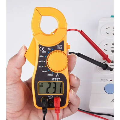 Clampmetru mic galben multifunctional MT87 AC/DC