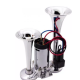 Claxon CHROME cu 2 goarne si compresor