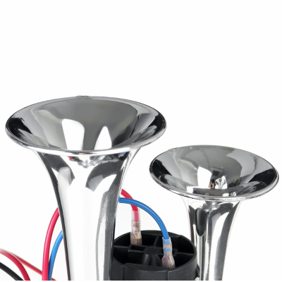 Claxon CHROME cu 2 goarne si compresor