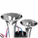 Claxon CHROME cu 2 goarne si compresor