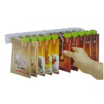 Cleme cu orificii pentru plicuri de condimente 12 buc cu suport Drept