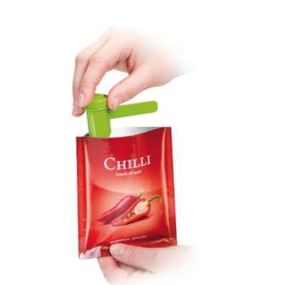 Cleme cu orificii pentru plicuri de condimente 12 buc cu suport Drept