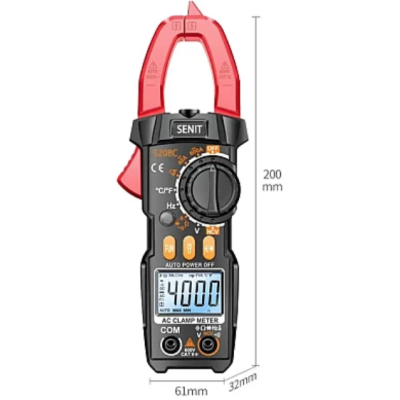 Cleste ampermetric digital S208 pentru masurare tensiune intensitate rezistenta diode si continuite in circuit