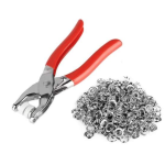 Cleste rosu pentru capsat din metal cu capse incluse si manere antiaderente