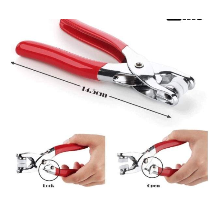 Cleste rosu pentru capsat din metal cu capse incluse si manere ...