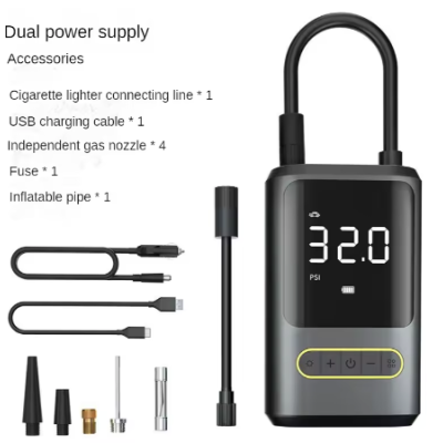 Compresor auto de aer portabil ATJ 8466 cu display digital