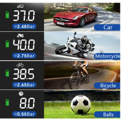 Compresor de aer digital JM 8803 portabil cu lanterna