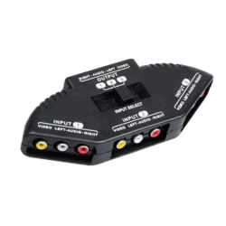 Comutator de semnal video AV Andowl Q AU52 model 3 in 1 negru