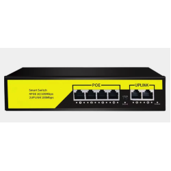 Comutator inteligent de retea Andowl Q JH09 POE cu 6 porturi 100M