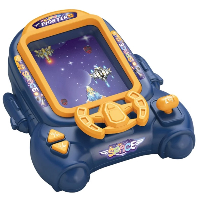 Consola de jocuri arcade tip aventura spatiala pentru copii