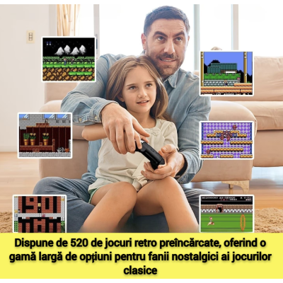 Consola de jocuri video P5 portabila 520 Jocuri Retro display rezolutie 320x240