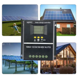 Controler solar 12V/24V/36V/48V 100A display LCD cu 7 moduri de functionare