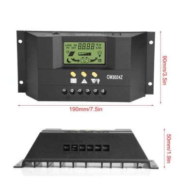 Controler solar 30A CM3024Z / 12V-24V regulator pentru panou fotovoltaic