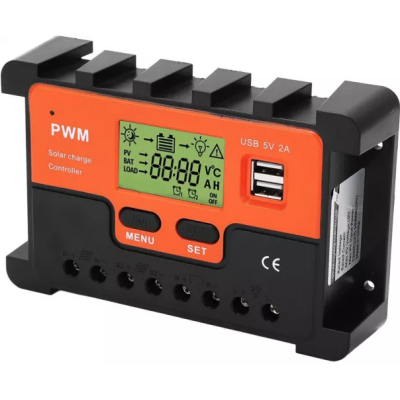 Controller Tensiune Pentru Panou Solar KZ001 12V 10 A LCD