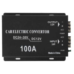 Convertor auto 100A tensiune 24v la 12v 