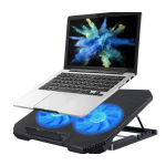 Cooler laptop Q SR03 silentios cu 2 ventilatoare USB negru