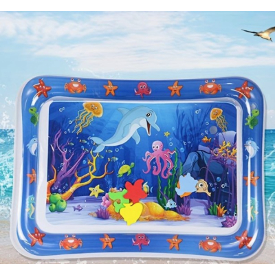 Covoras cu apa senzoriala pentru bebelusi 60x51x8 cm Gonflabil