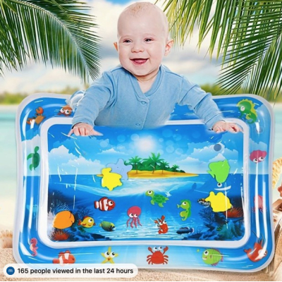 Covoras cu apa senzoriala pentru bebelusi 60x51x8 cm Gonflabil