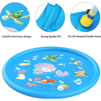 Covoras de joaca gonflabil cu fantana 170 cm