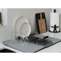 Covoras pliabil uscator vase cu suport pentru farfurii si tacamuri
