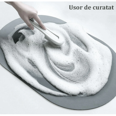Covoras super absorbant pentru baie cu uscare rapida model BATHROOM MARE