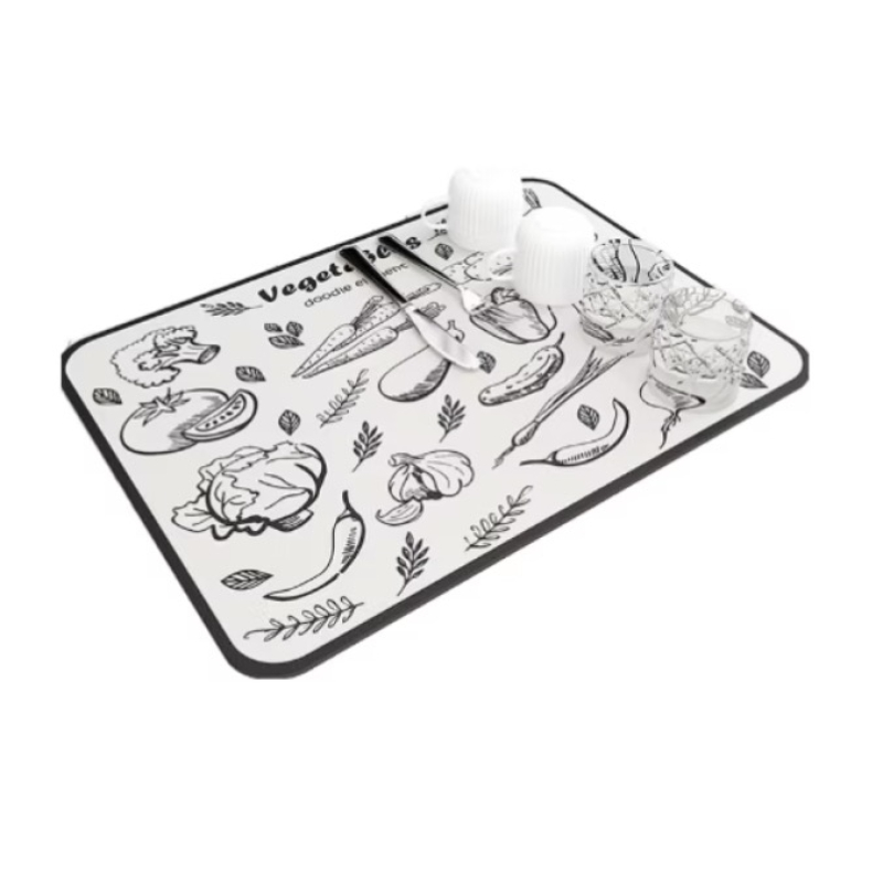 Covoras super absorbant pentru scurgere vesela si tacamuri 60x40 cm