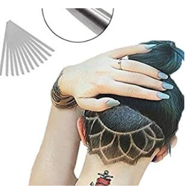 Creion de coafura Argintiu pentru conturarea parului lama pentru ascutire