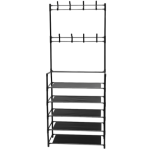 Cuier haine cu suport pantofi  5 rafturi 171x80 cm