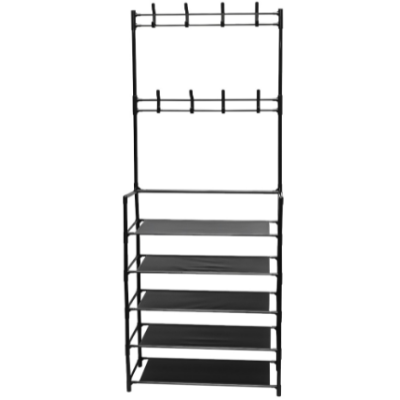 Cuier haine cu suport pantofi  5 rafturi 171x80 cm