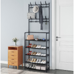 Cuier haine cu suport pantofi  5 rafturi 171x80 cm