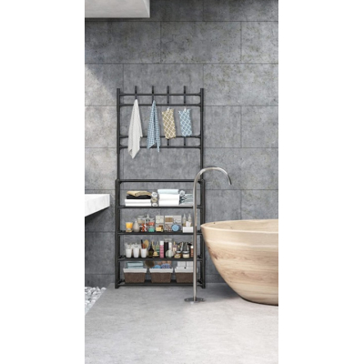 Cuier haine cu suport pantofi  5 rafturi 171x80 cm