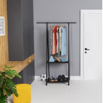 Cuier Haine Cu Suport Pantofi Design Stil Industrial Inaltime 160 Cm