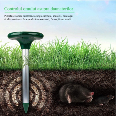 Cutie 2 Aparate ROTUNDE solare cu ultrasunete impotriva cartitelor MD