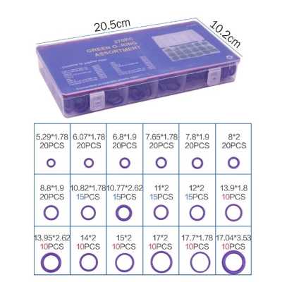 Cutie cu 225 garnituri O-ring MOV