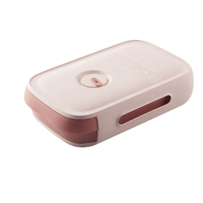 Cutie cu sertar pentru depozitare oua ALB