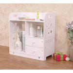 Cutie de depozitare cosmetice cu 2 sertare Alb