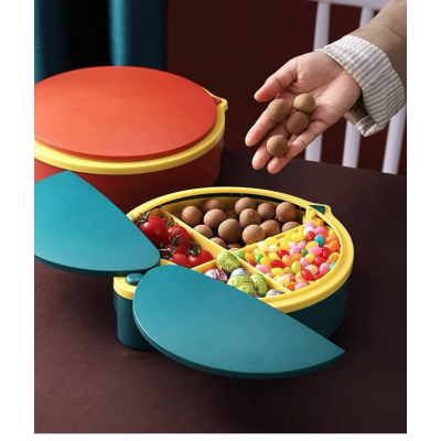 Cutie de depozitare pentru gustari cu 4 separatoare