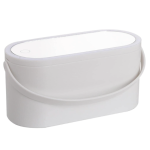 Cutie organizator depozitare farduri pentru calatorie cu oglinda cosmetica