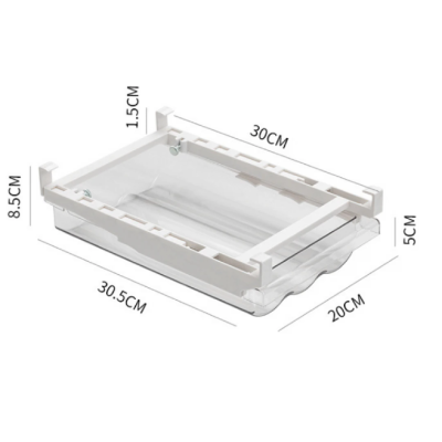 Cutie pentru depozitare oua cu suport prindere la raftul frigiderului