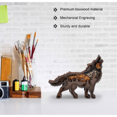 Decoratiune interioara luminoasa forma lup