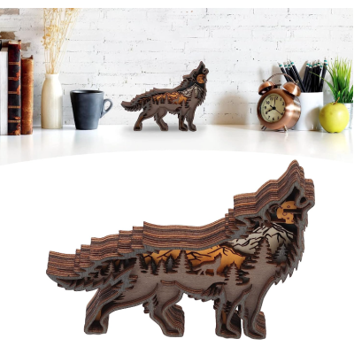 Decoratiune interioara luminoasa forma lup