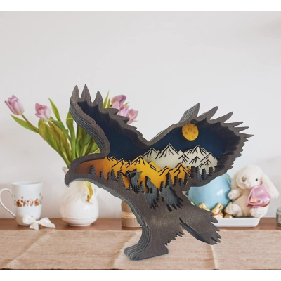 Decoratiune interioara luminoasa forma vultur