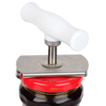 Deschizator de borcane si sticle cu Prindere Capac si Maner Alb / Inox