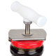 Deschizator de borcane si sticle cu Prindere Capac si Maner Alb / Inox