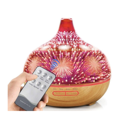 Difuzor Aromaterapie 3D capacitate 500 ml lumini LED multicolore model artificii