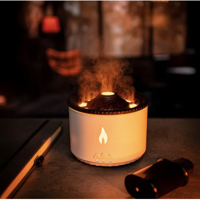 Difuzor de aroma si umidificator de aer VULCAN 360ml USB Alb Plastic