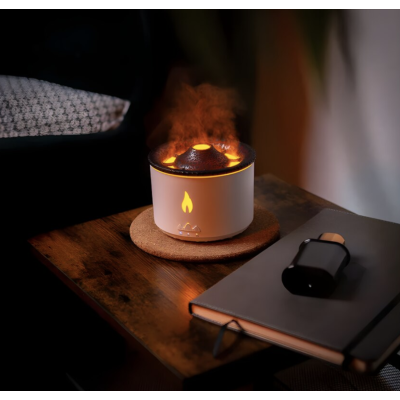 Difuzor de aroma si umidificator de aer VULCAN 360ml USB Alb Plastic