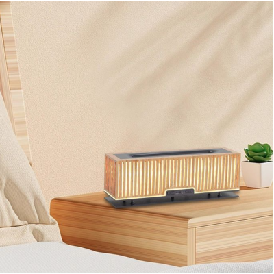 Difuzor de aromaterapie aspect lemn rezervor 200ml