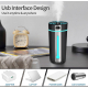 Difuzor de uleiuri esentiale pentru masina cu USB si RGB 300 ml