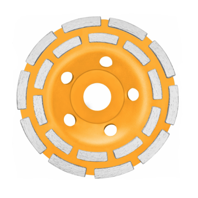 Disc diamantat 125 mm cu 2 randuri segmente pentru slefuit suprafete beton mozaic marmura